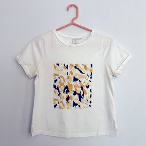 Anthropologie Abstract Art Tee